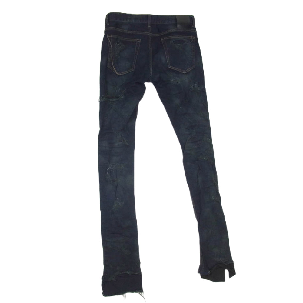 FAGASSENT ファガッセン BLACK SHEPHERD ブラック シェパード ダメージ スキニー デニム パンツ ブラック系 26【中古】