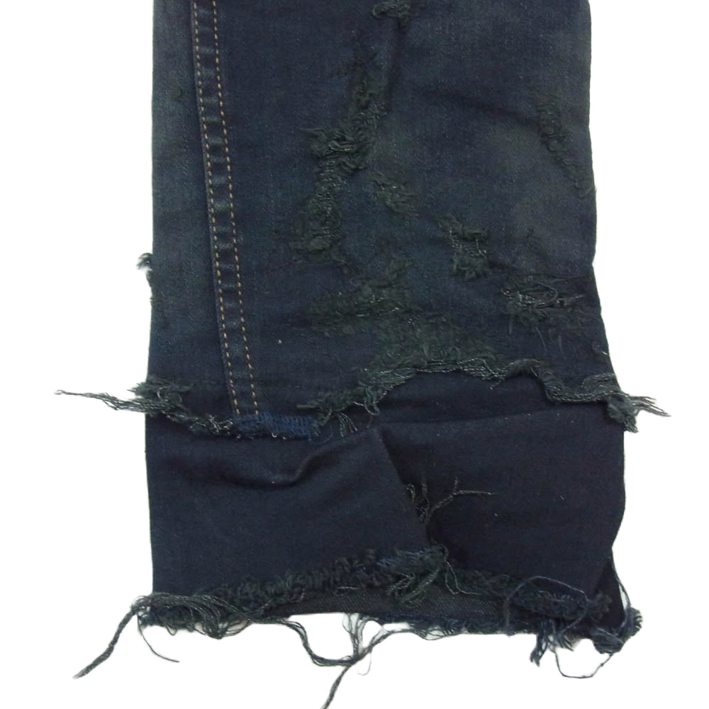 FAGASSENT ファガッセン BLACK SHEPHERD ブラック シェパード ダメージ スキニー デニム パンツ ブラック系 26【中古】