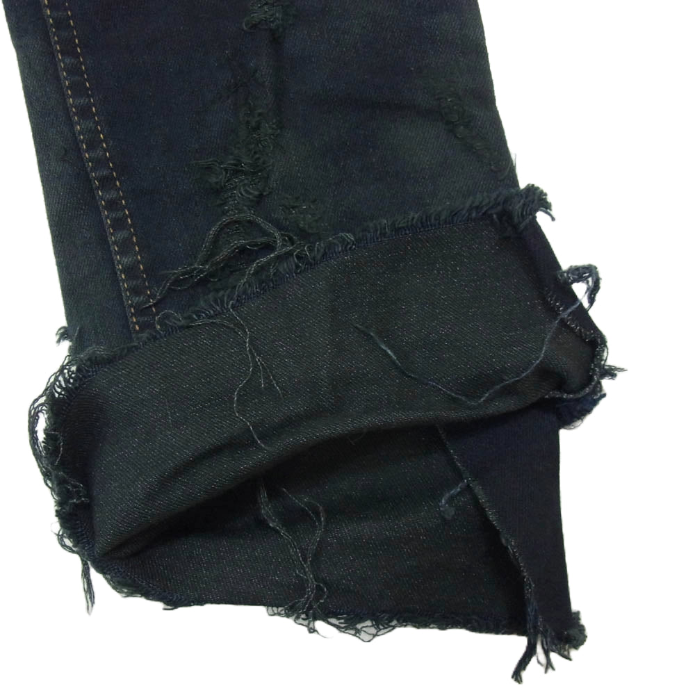 FAGASSENT ファガッセン BLACK SHEPHERD ブラック シェパード ダメージ スキニー デニム パンツ ブラック系 26【中古】