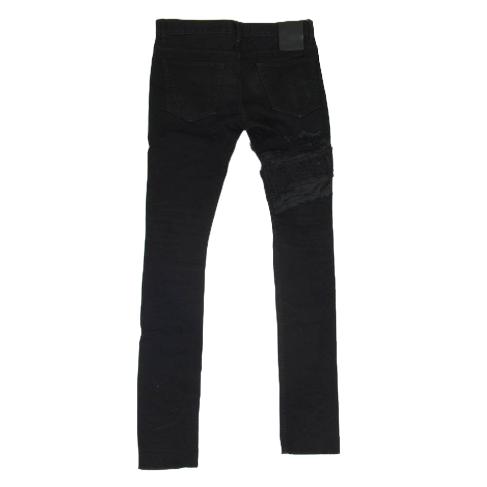 FAGASSENT ファガッセン EAGLE イーグル ダメージ スキニー デニム パンツ ブラック系 26【中古】