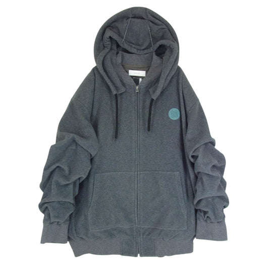 FACETASM ファセッタズム 22AW T0F-SW-U01 SUPER BIG HOODIE スーパー ビッグ フーディ ジップアップ パーカー グレー系 00【中古】