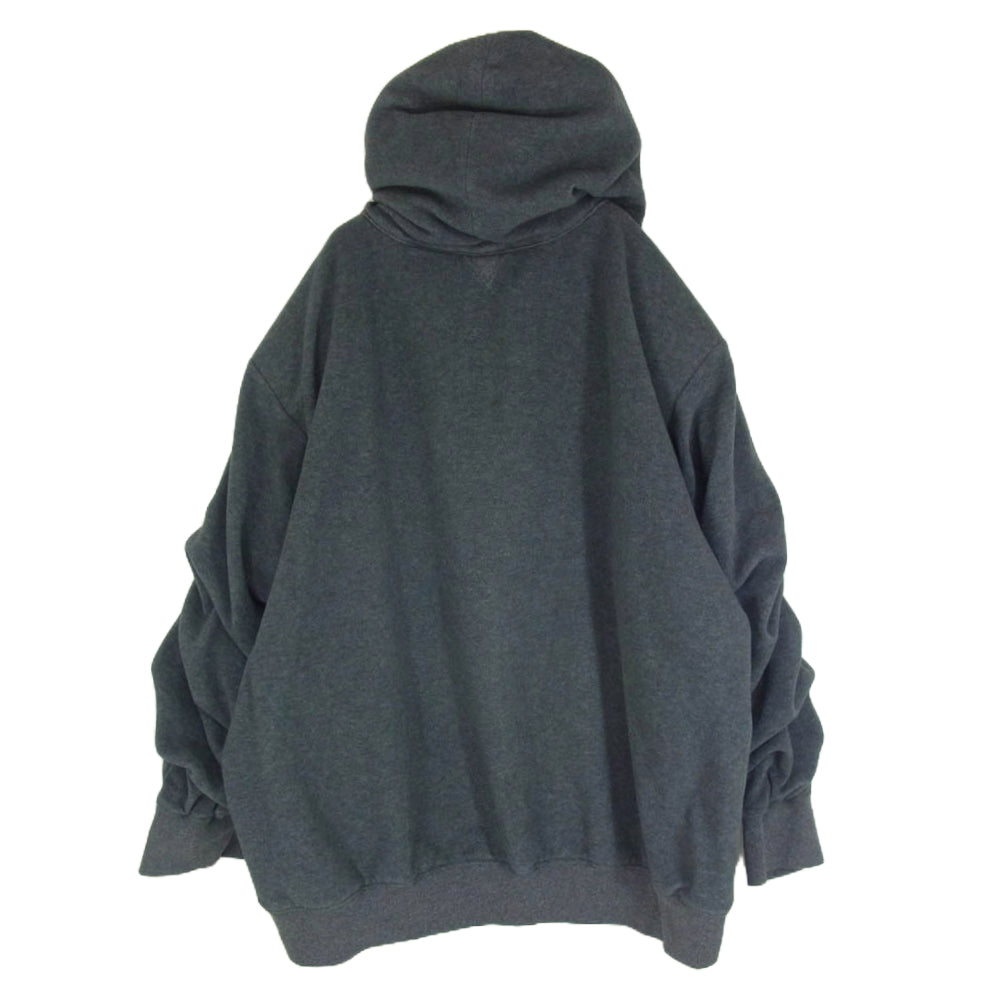 FACETASM ファセッタズム 22AW T0F-SW-U01 SUPER BIG HOODIE スーパー ビッグ フーディ ジップアップ パーカー グレー系 00【中古】