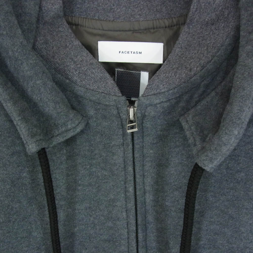 FACETASM ファセッタズム 22AW T0F-SW-U01 SUPER BIG HOODIE スーパー ビッグ フーディ ジップアップ パーカー グレー系 00【中古】