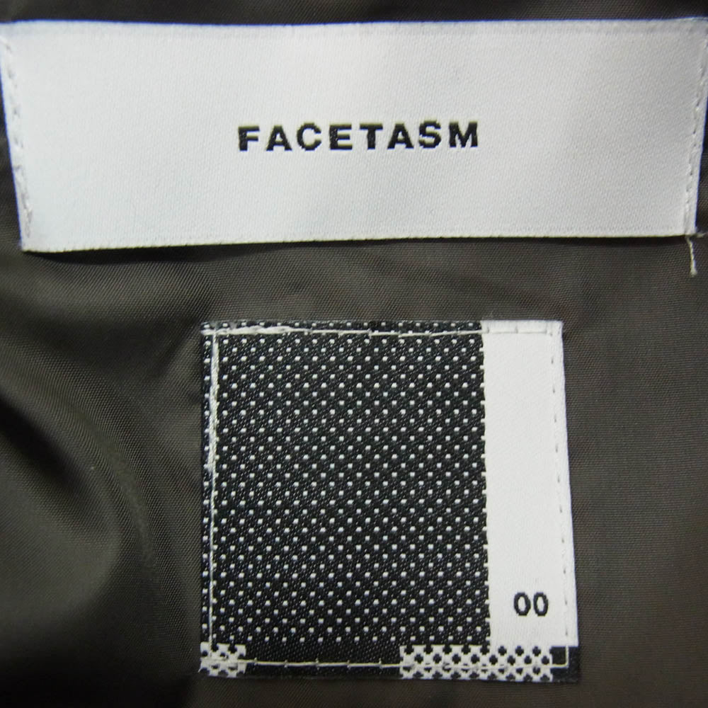 FACETASM ファセッタズム 22AW T0F-SW-U01 SUPER BIG HOODIE スーパー ビッグ フーディ ジップアップ パーカー グレー系 00【中古】