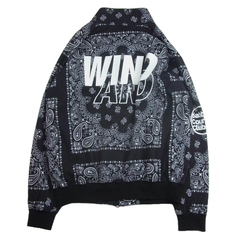 WIND AND SEA ウィンダンシー 23SS × FR2 GOLF エフアールツー ゴルフ PAISLEY BLOUSON ペイズリー ブルゾン ジャケット ブラック系 M【中古】