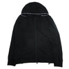 MONCLER モンクレール G10918G7A800 Maglia Cardigan カーディガン ロゴワッペン ジップアップ フーディ パーカー ブラック系 L【中古】