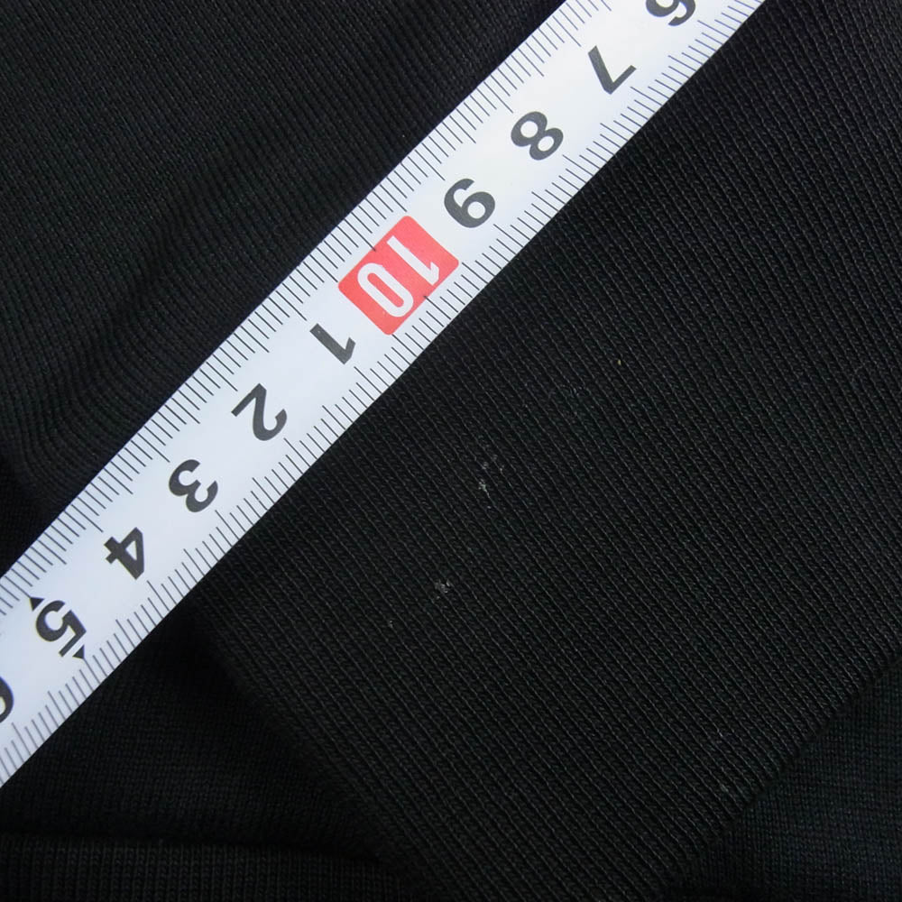 MONCLER モンクレール G10918G7A800 Maglia Cardigan カーディガン ロゴワッペン ジップアップ フーディ パーカー ブラック系 L【中古】