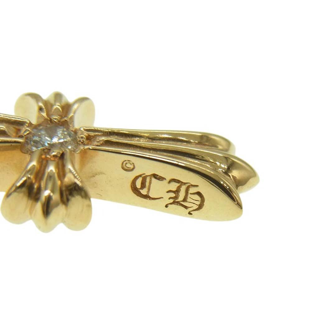 CHROME HEARTS クロムハーツ（原本無） 2025年 国内正規店 購入 レシート付 22K CRS BBYFAT DMND ベイビーファット 両面1ダイヤ チャーム ネックレス ペンダント トップ ゴールド系 ゴールド系【美品】【中古】
