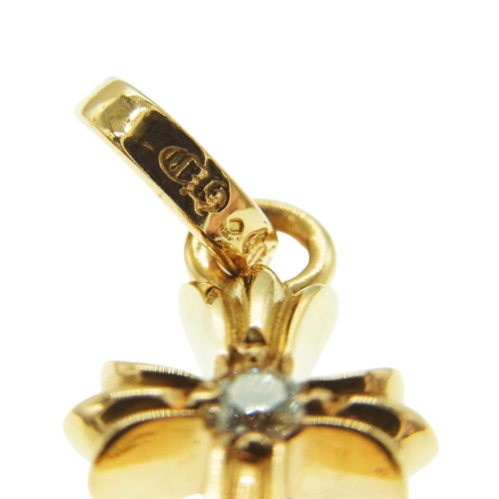 CHROME HEARTS クロムハーツ（原本無） 2025年 国内正規店 購入 レシート付 22K CRS BBYFAT DMND ベイビーファット 両面1ダイヤ チャーム ネックレス ペンダント トップ ゴールド系 ゴールド系【美品】【中古】