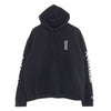 CHROME HEARTS クロムハーツ（原本無） SWTSHRT PLVR オンライン限定 袖ロゴ プリント プルオーバー スウェットシャツ フーディ パーカー ブラック系 XXL【中古】