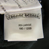 CHROME HEARTS クロムハーツ（原本無） SWTSHRT PLVR オンライン限定 袖ロゴ プリント プルオーバー スウェットシャツ フーディ パーカー ブラック系 XXL【中古】