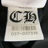 CHROME HEARTS クロムハーツ（原本無） SWTSHRT PLVR オンライン限定 袖ロゴ プリント プルオーバー スウェットシャツ フーディ パーカー ブラック系 XXL【中古】
