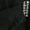 CHROME HEARTS クロムハーツ（原本無） SWTSHRT PLVR オンライン限定 袖ロゴ プリント プルオーバー スウェットシャツ フーディ パーカー ブラック系 XXL【中古】