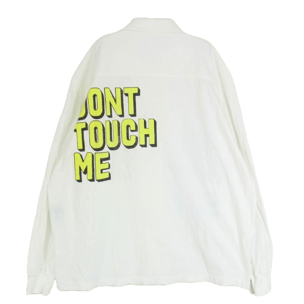 UNDERCOVER アンダーカバー 22SS UC1B4403-1 ONCE IN A LIFETIME期 擦れプリント加工 長袖 シャツ ホワイト系 2【中古】