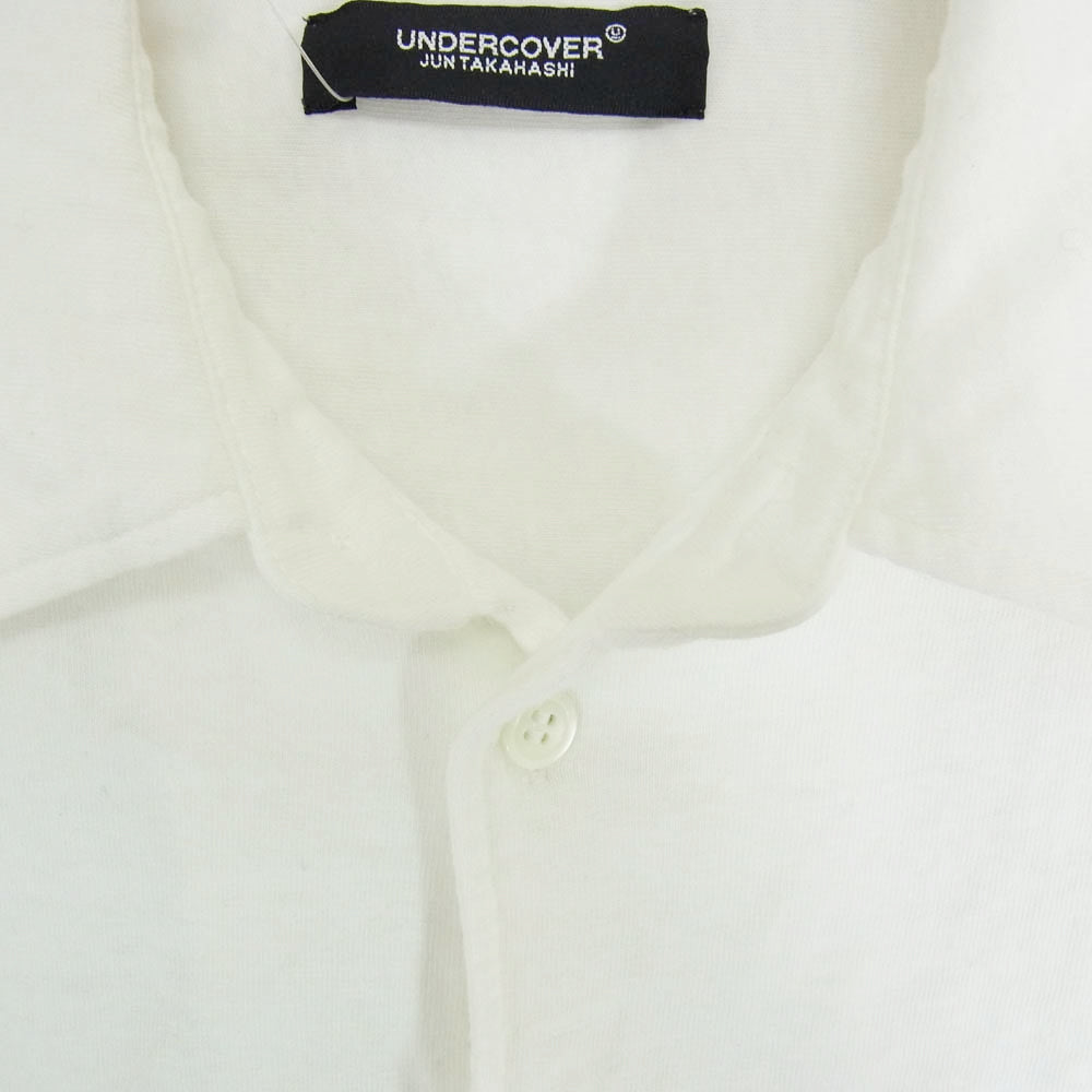 UNDERCOVER アンダーカバー 22SS UC1B4403-1 ONCE IN A LIFETIME期 擦れプリント加工 長袖 シャツ ホワイト系 2【中古】
