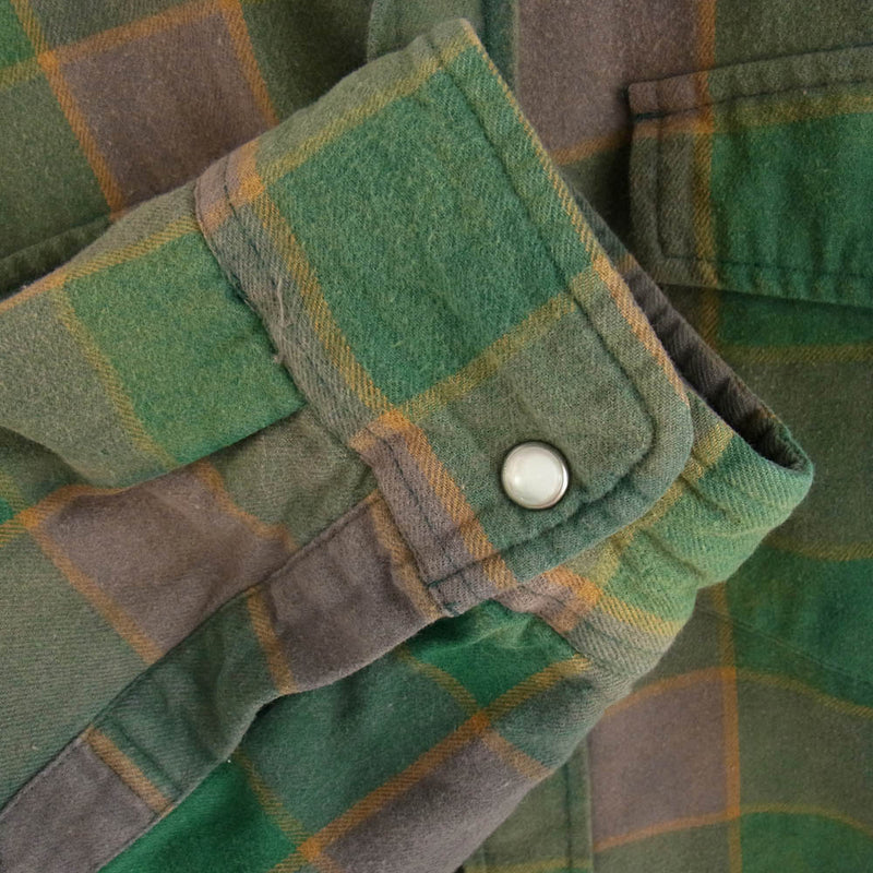 Supreme シュプリーム 18AW Quilted Faded Plaid Shirt フェード加工