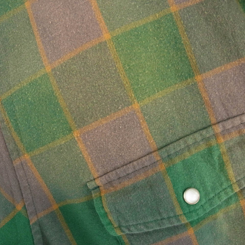 Supreme シュプリーム 18AW Quilted Faded Plaid Shirt フェード加工