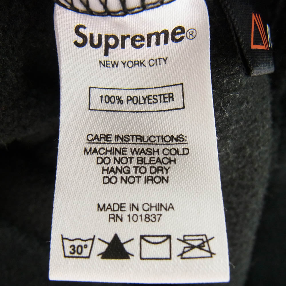 Supreme シュプリーム 18AW POLARTEC SMALL BOX CREWNECK SWEATSHIRT ポーラテック スモールボックスロゴ クルーネック スウェット フリース ブラック系 XL【中古】