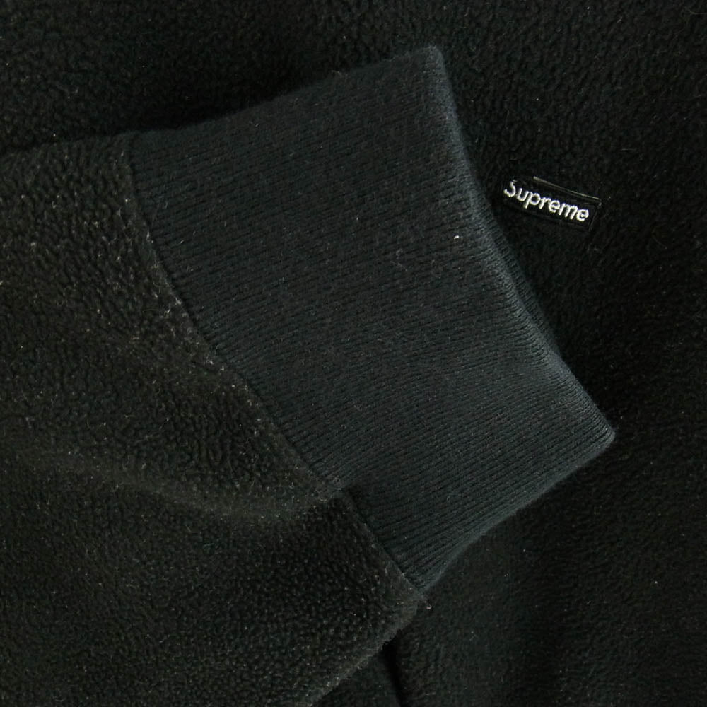 Supreme シュプリーム 18AW POLARTEC SMALL BOX CREWNECK SWEATSHIRT ポーラテック スモールボックスロゴ クルーネック スウェット フリース ブラック系 XL【中古】