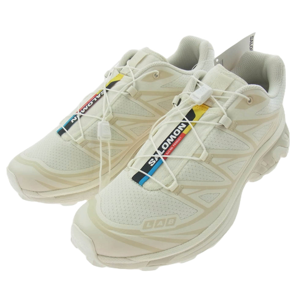 salomon サロモン 474453 XT-6 スポーツ スタイル シューズ ローカット スニーカー オフホワイト系 27cm【新古品】【未使用】【中古】