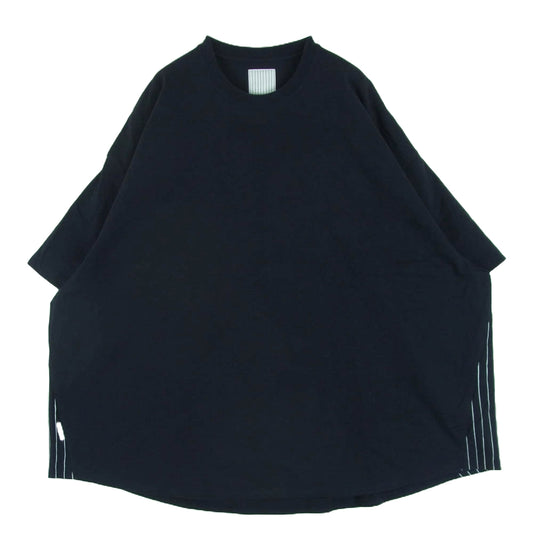 ストライプ フォー クリエイティブ SFC ストライプ 半袖 Ｔシャツ 日本製 ダークネイビー系 L【中古】