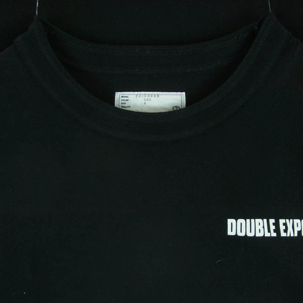 Sacai サカイ 22SS 22-0399S Film Crew T-Shirt フィルム クルー クルーネック 半袖 Tシャツ ブラック系 4【中古】