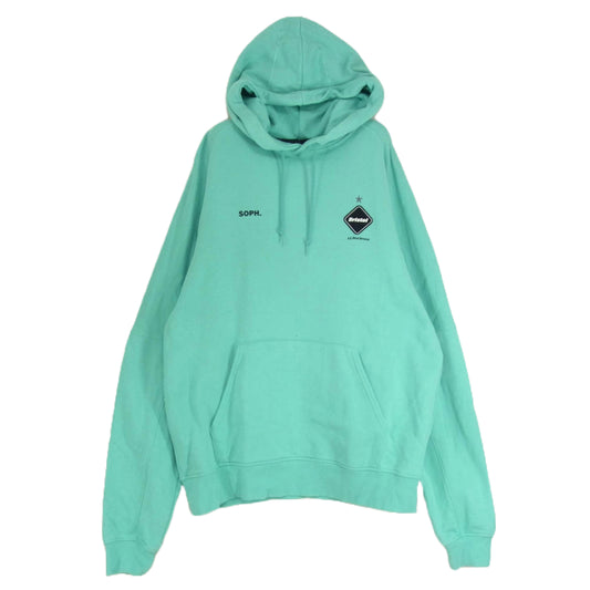 F.C.R.B. エフシーアールビー FCRB-210058 EMBLEM HOODIE バックロゴ プルオーバー スウェット ブルー系 M【中古】