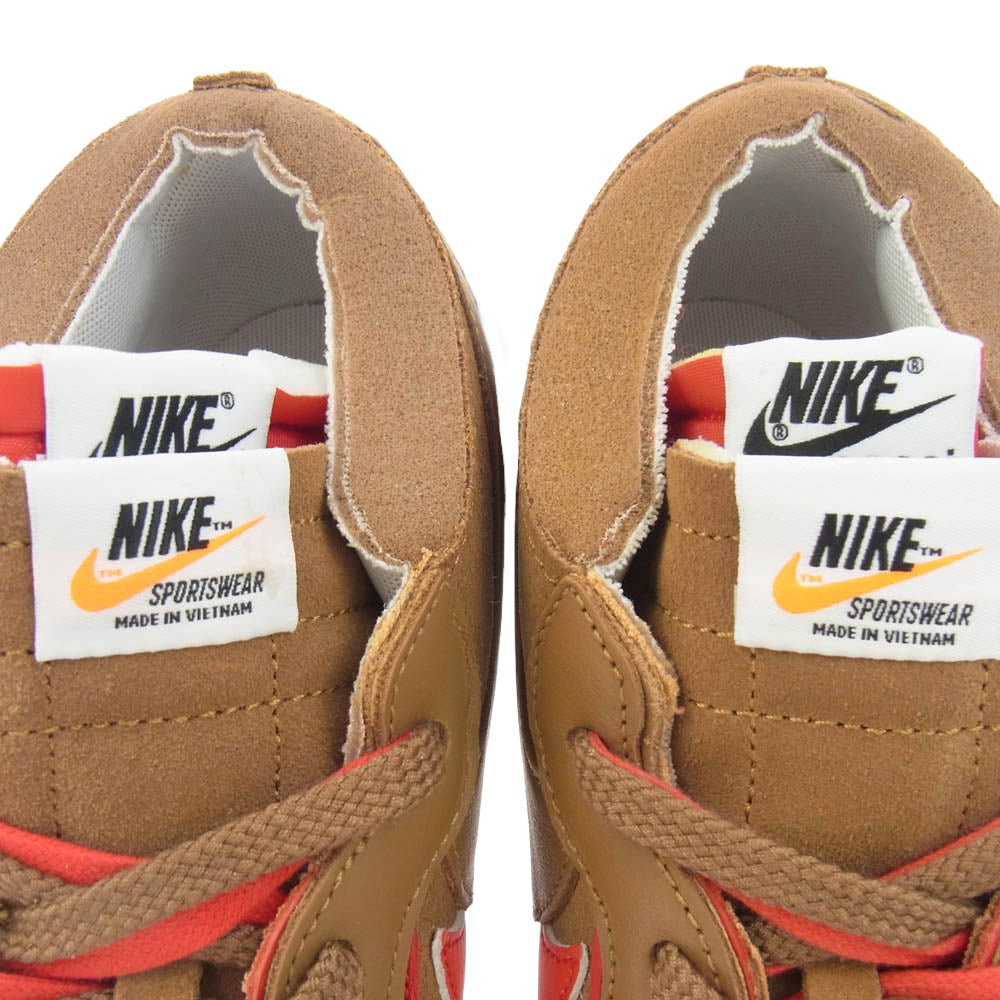 NIKE ナイキ DD1877-200 sacai BLAZER LOW サカイ ブレーザー ブラウン系 レッド系 27cm【極上美品】【中古】