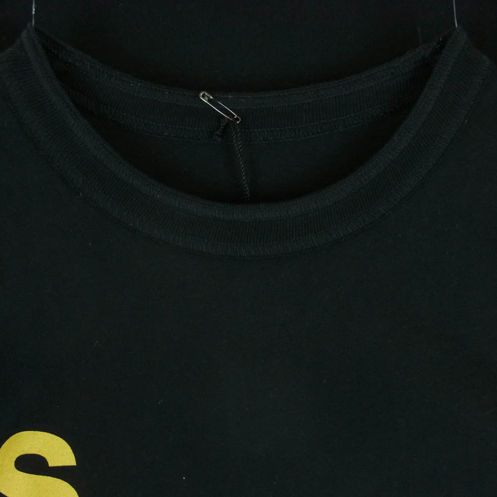 Sacai サカイ 22SS 22-0459S S LOGO PRINT TEE Sロゴ 反転プリント クルーネック 半袖 Tシャツ カットソー ブラック系 4【中古】