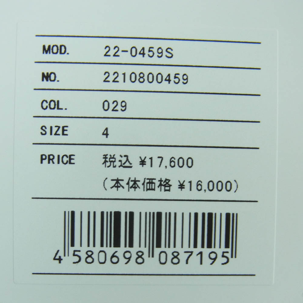 Sacai サカイ 22SS 22-0459S S LOGO PRINT TEE Sロゴ 反転プリント クルーネック 半袖 Tシャツ カットソー ブラック系 4【中古】