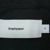 GRAPHPAPER グラフペーパー GM221-50115B Broad L/S Oversized Regular Collar Shirt オーバーサイズ レギュラー カラー 長袖 シャツ ブラック系 F【中古】