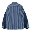 Sacai サカイ 21AW 21-02584M Cotton Poplin Shirt コットンポプリン ドッキング ストライプ 長袖 シャツ ネイビー系 ホワイト系 1【中古】