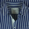 Sacai サカイ 21AW 21-02584M Cotton Poplin Shirt コットンポプリン ドッキング ストライプ 長袖 シャツ ネイビー系 ホワイト系 1【中古】