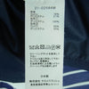 Sacai サカイ 21AW 21-02584M Cotton Poplin Shirt コットンポプリン ドッキング ストライプ 長袖 シャツ ネイビー系 ホワイト系 1【中古】