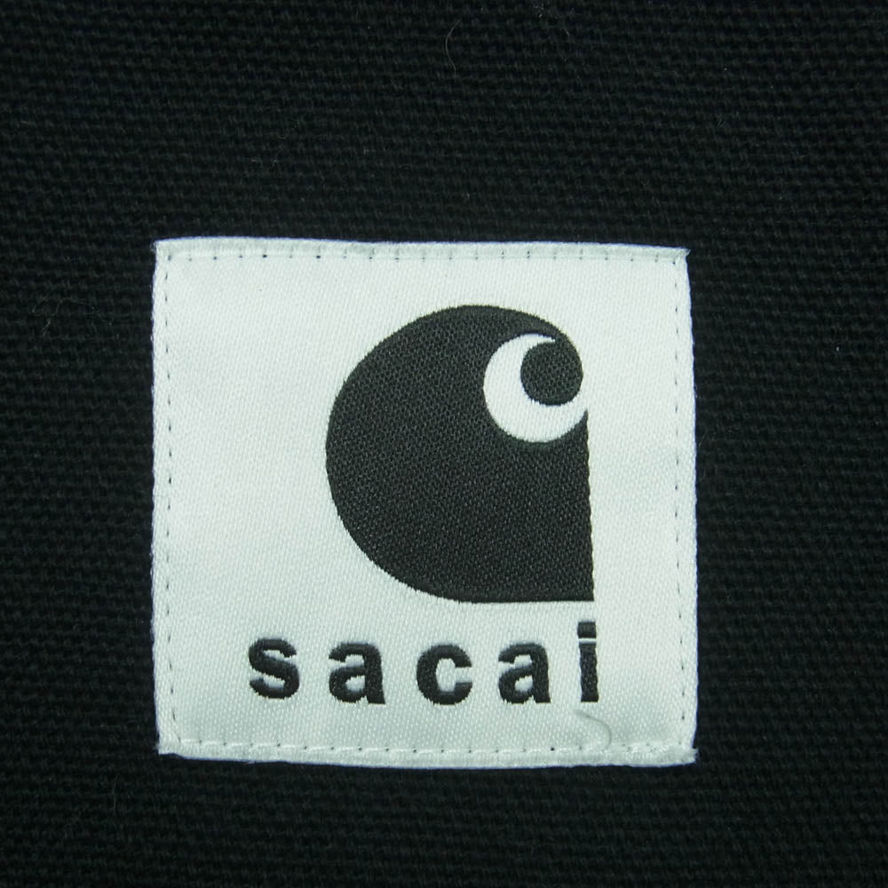 Carhartt カーハート 23AW 23-0555S WIP SACAI サカイ Canvas Pants キャンバス ペインター パンツ ブラック系 1【中古】