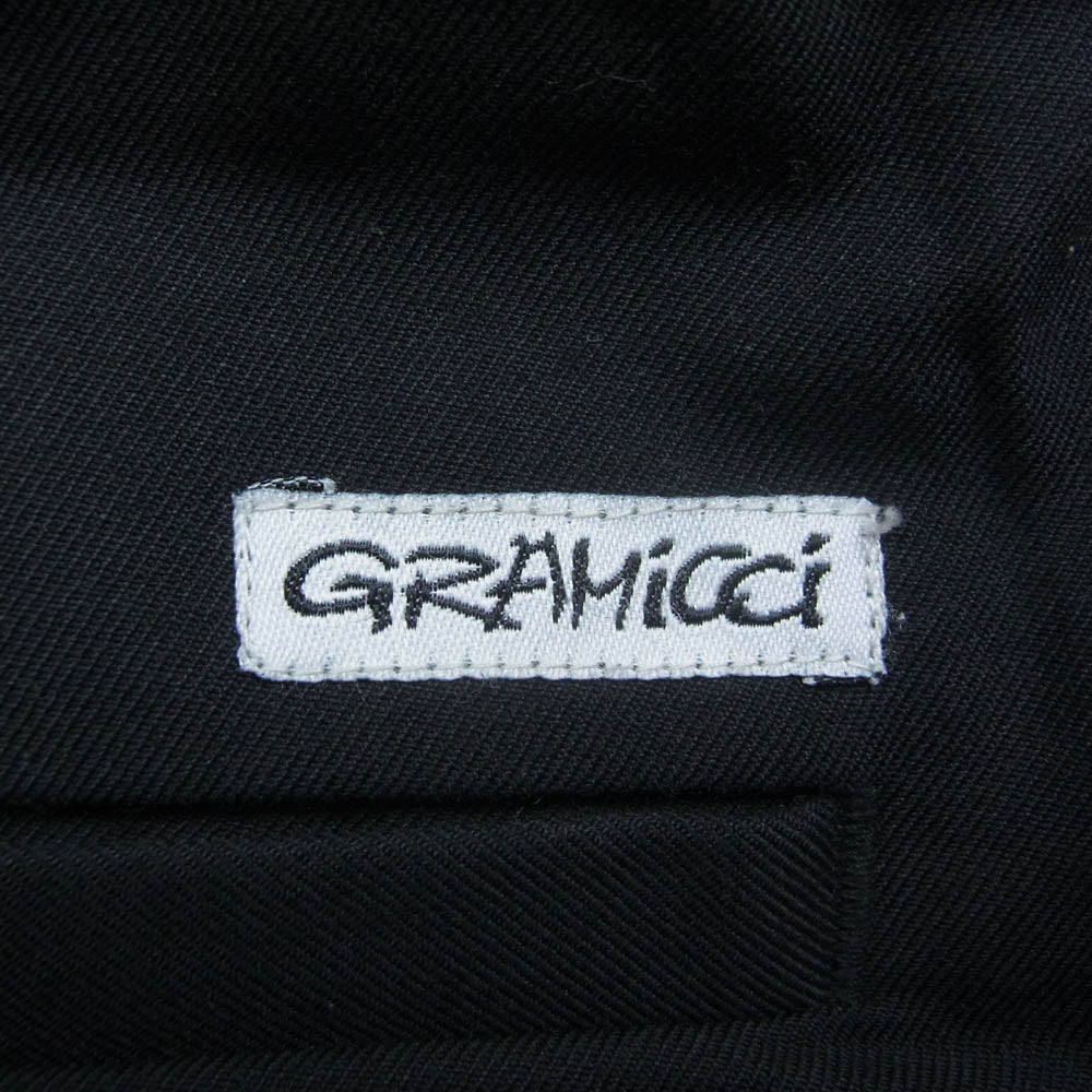 SOPHNET. ソフネット SOPH-212103 × GRAMICCI グラミチ CORDURA WOOL 1TUCK WIDE VENTILATION PANTS  1タック ベルテッド パンツ ブラック系 L【中古】