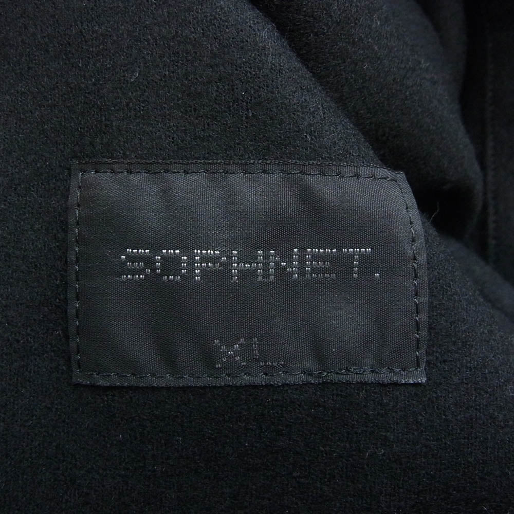 SOPHNET. ソフネット SOPH-242010 HARD MELTON CPO BLOUSON ハード メルトン ジャケット ブルゾン ブラック系 XL【美品】【中古】