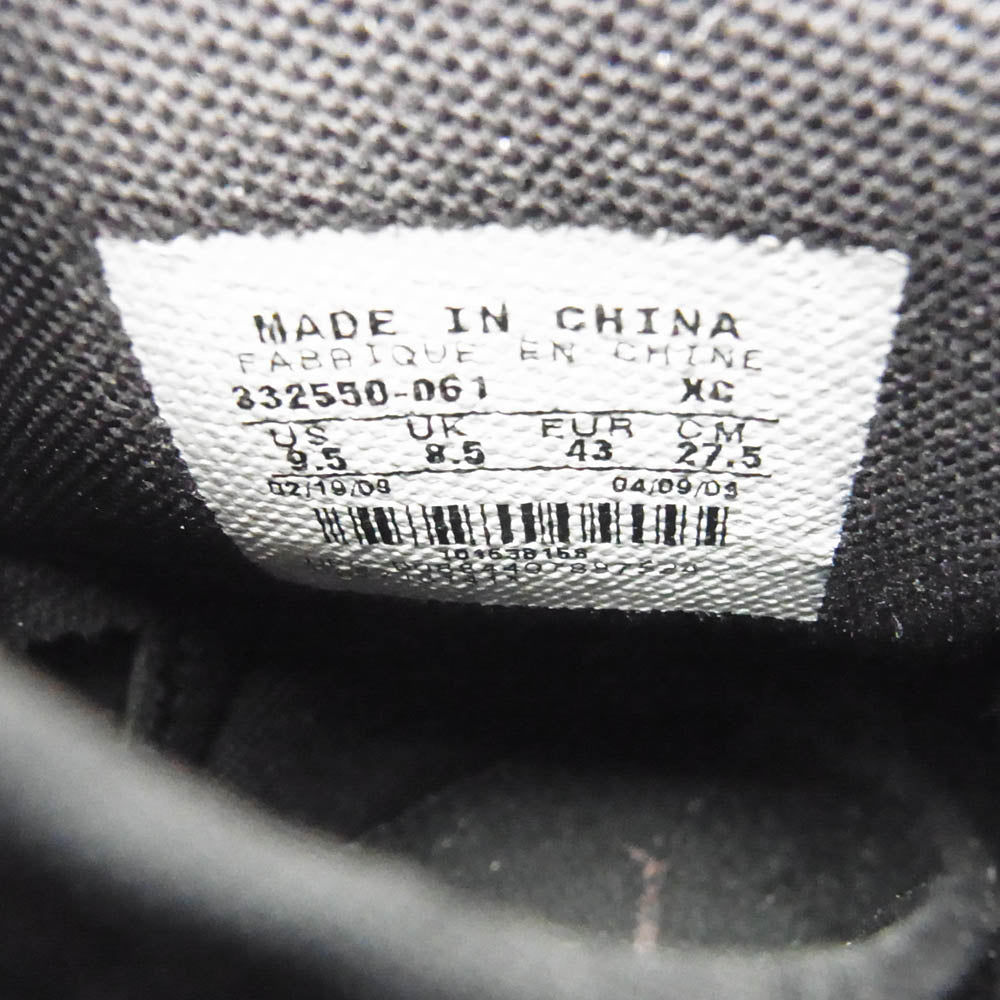 NIKE ナイキ 2009年製 332550-061 JORDAN 1 RETRO HIGH DMP BULLS BLACK VARSITY RED エアジョーダン 1 レトロ ハイ ディフェンディング モーメント パック シカゴ ブルズ ハイカット スニーカー ブラック系 レッド系 27.5cm【中古】