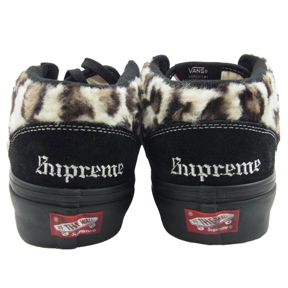 VANS バンズ 23AW VN0A5KYABMA × VANS SKATE HALF CAB 92 バンズ ハーフキャブ レオパード ヒョウ柄 ハイカット スニーカー ブラック系 28cm【美品】【中古】