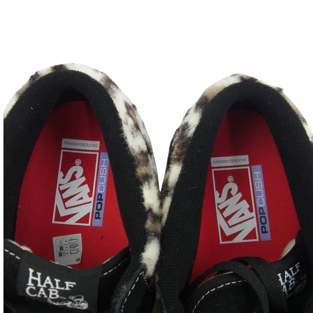 VANS バンズ 23AW VN0A5KYABMA × VANS SKATE HALF CAB 92 バンズ ハーフキャブ レオパード ヒョウ柄 ハイカット スニーカー ブラック系 28cm【美品】【中古】