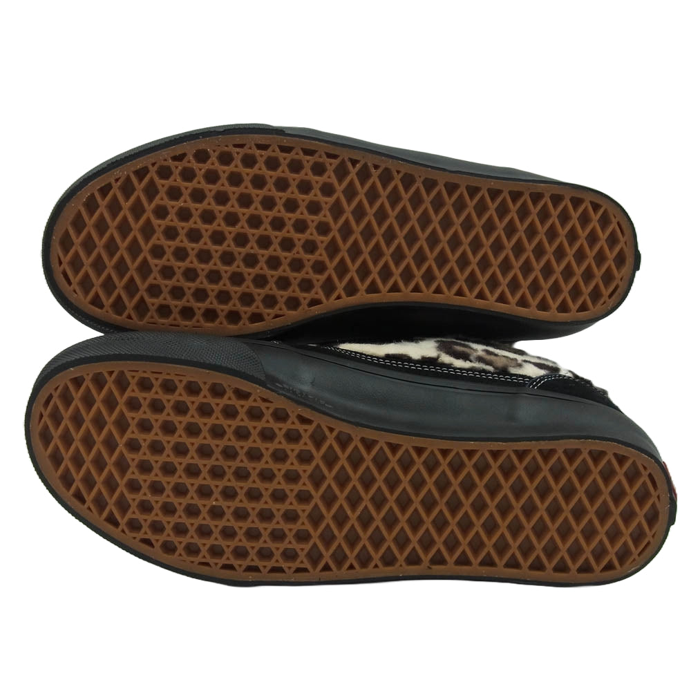 VANS バンズ 23AW VN0A5KYABMA × VANS SKATE HALF CAB 92 バンズ ハーフキャブ レオパード ヒョウ柄 ハイカット スニーカー ブラック系 28cm【美品】【中古】