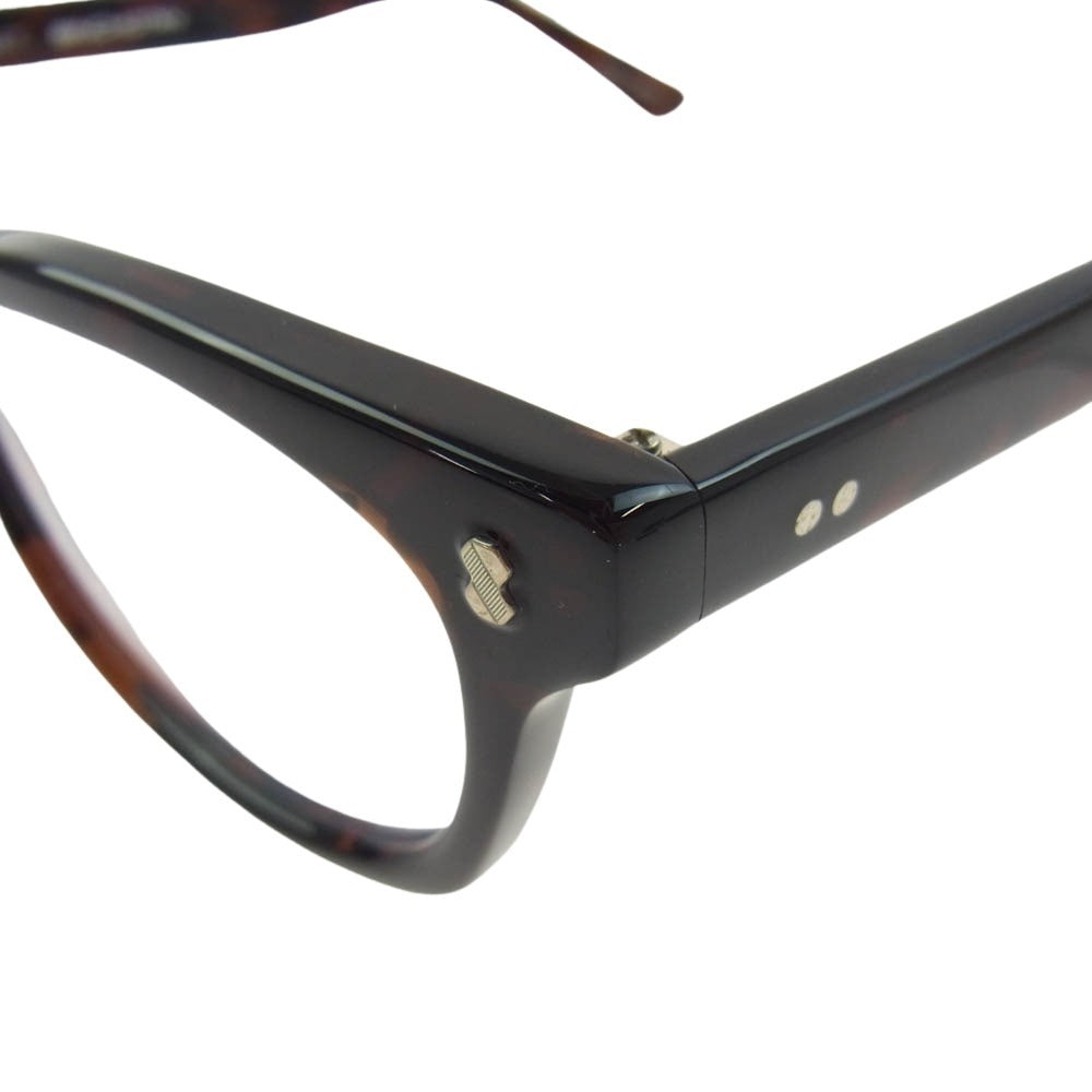 SOPHNET. ソフネット 24AW SOPH-242082 × 金子眼鏡 BINCHOTAN GLASSES BROWN ウェリントン メガネ アイウェア ブラウン 日本製 ブラウン系【新古品】【未使用】【中古】