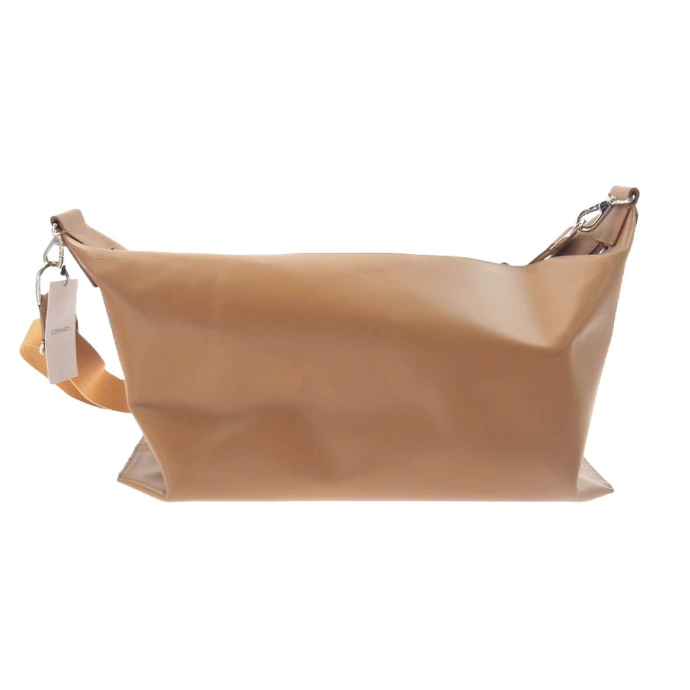SOPHNET. ソフネット SOPH-242084 LEATHER 2WAY BAG LIGHT BROWN カーフレザー 2WAY ショルダー バッグ ライト ブラウン ライトブラウン系【新古品】【未使用】【中古】