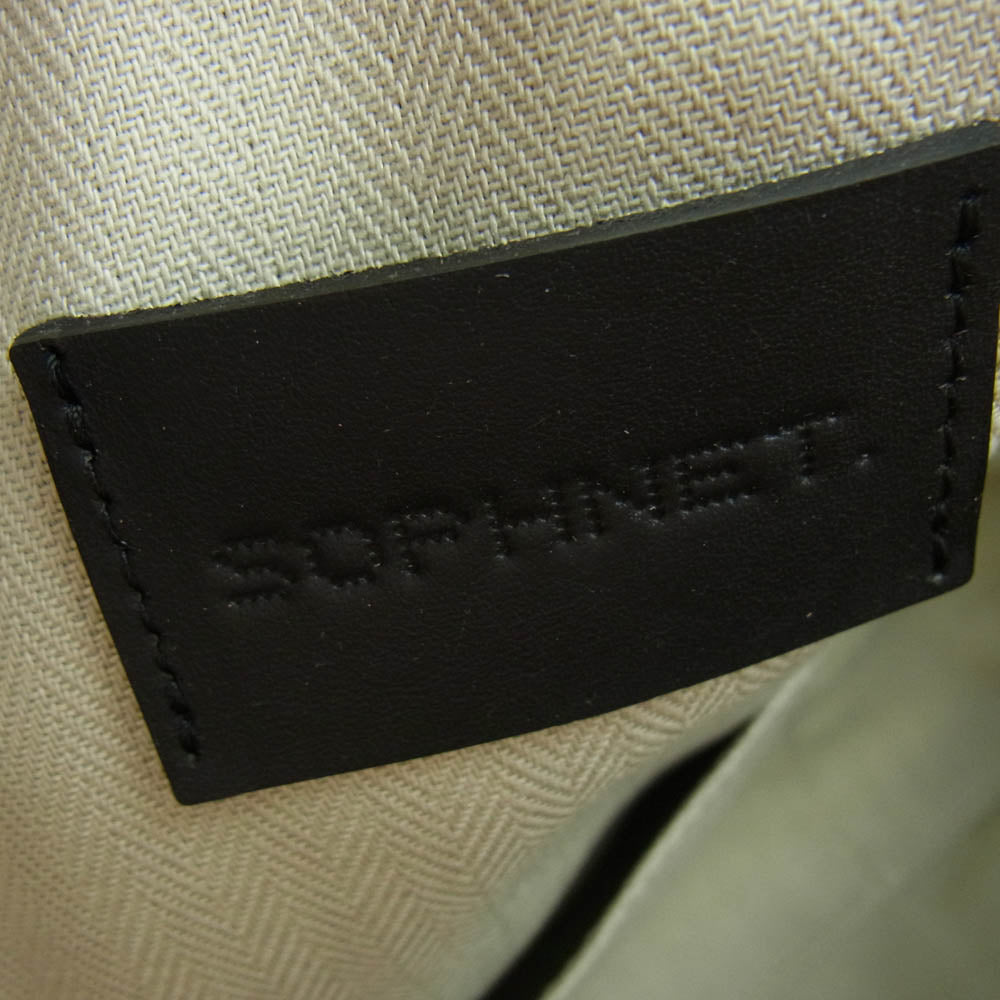 SOPHNET. ソフネット SOPH-242084 LEATHER 2WAY BAG LIGHT BROWN カーフレザー 2WAY ショルダー バッグ ライト ブラウン ライトブラウン系【新古品】【未使用】【中古】