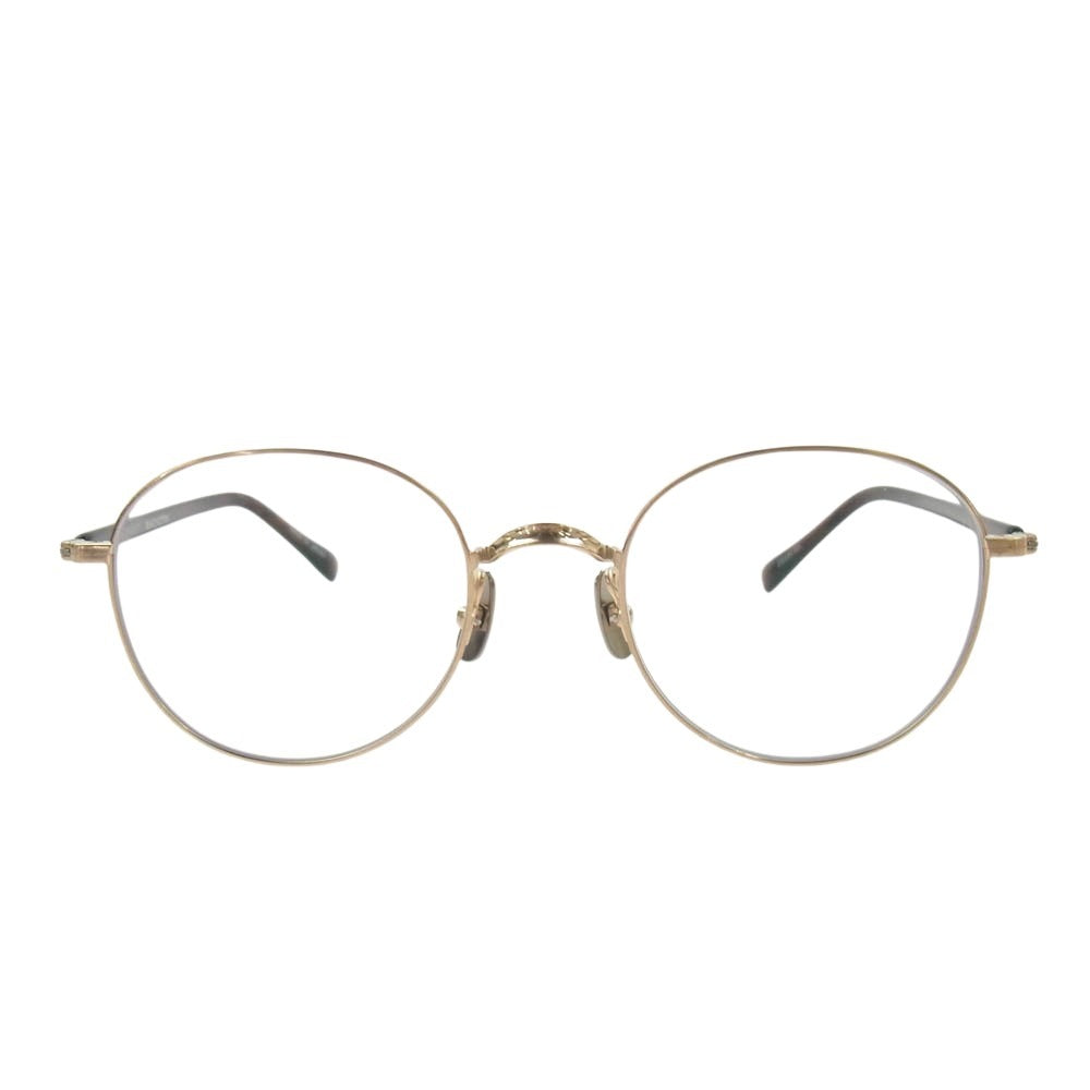SOPHNET. ソフネット SOPH-250084 × 金子眼鏡 METAL GLASSES  チタニウム フレーム  メガネ 眼鏡 アイウェア 日本製 ゴールド系【新古品】【未使用】【中古】