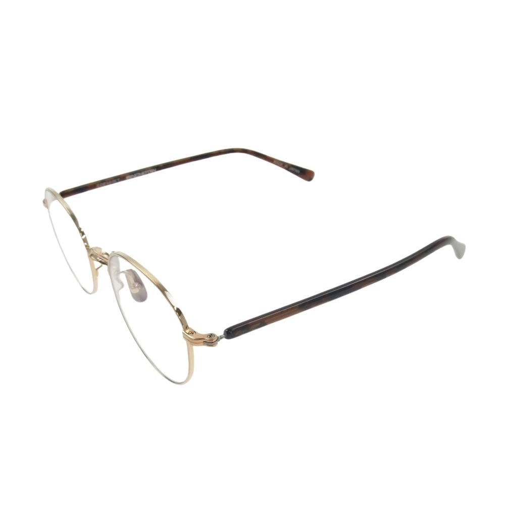 SOPHNET. ソフネット SOPH-250084 × 金子眼鏡 METAL GLASSES  チタニウム フレーム  メガネ 眼鏡 アイウェア 日本製 ゴールド系【新古品】【未使用】【中古】