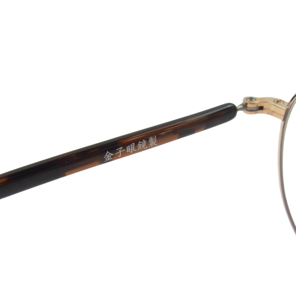 SOPHNET. ソフネット SOPH-250084 × 金子眼鏡 METAL GLASSES  チタニウム フレーム  メガネ 眼鏡 アイウェア 日本製 ゴールド系【新古品】【未使用】【中古】