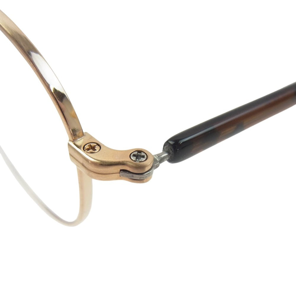 SOPHNET. ソフネット SOPH-250084 × 金子眼鏡 METAL GLASSES  チタニウム フレーム  メガネ 眼鏡 アイウェア 日本製 ゴールド系【新古品】【未使用】【中古】