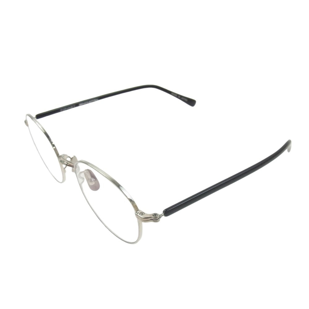 SOPHNET. ソフネット SOPH-250084 × 金子眼鏡 METAL GLASSES  チタニウム フレーム  メガネ 眼鏡 アイウェア 日本製 シルバー系【極上美品】【中古】