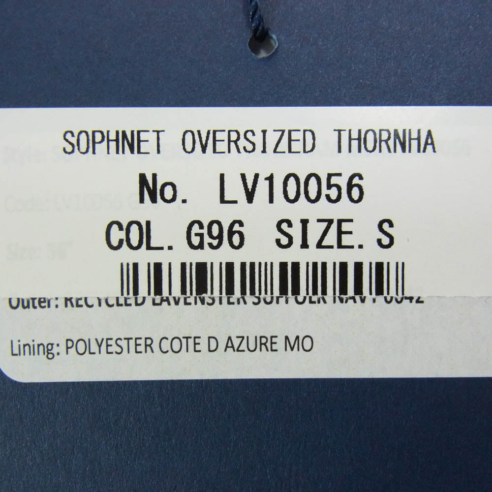 SOPHNET. ソフネット SOPH-242106 LAVENHAM OVERSIZED THORNHAM ラベンハム オーバーサイズ キルティング ベスト ネイビー系 S【新古品】【未使用】【中古】